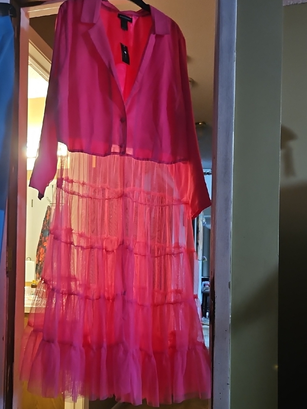 Vibrant fuchsia dress
